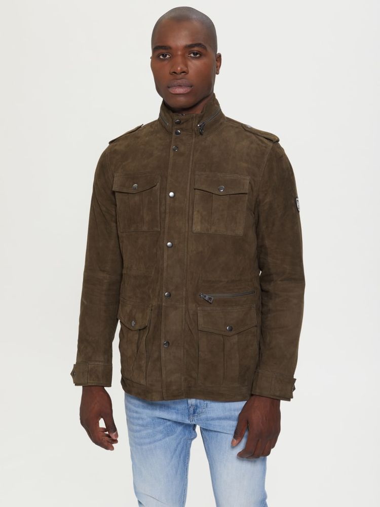 Suede Utility Jacket