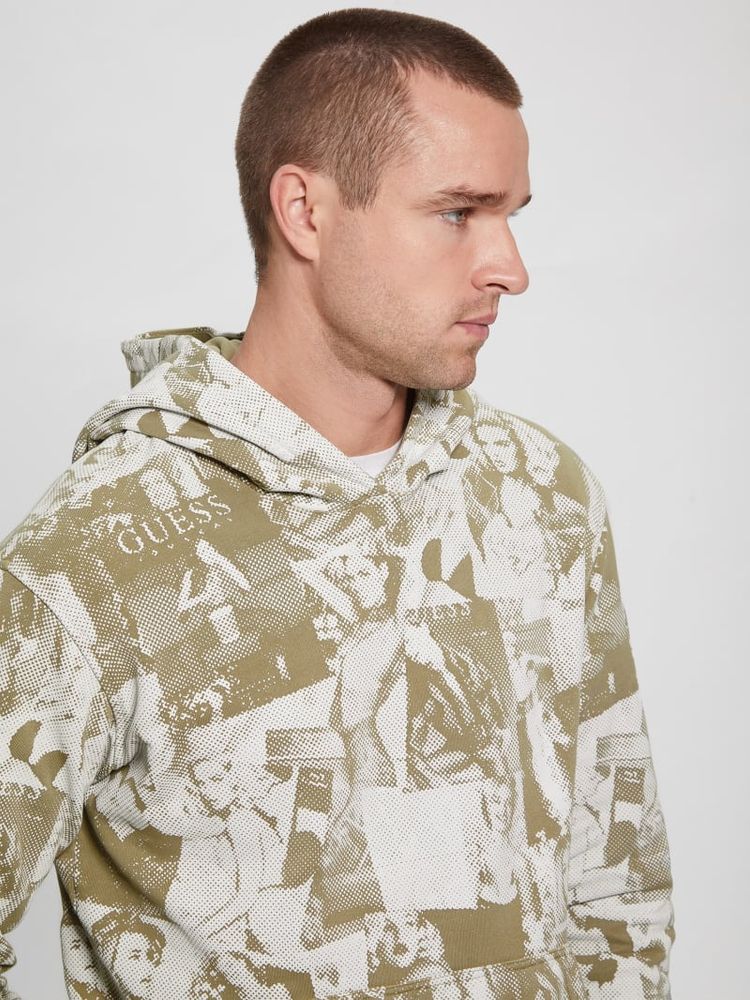 Alberico Model Collage Fleece Hoodie
