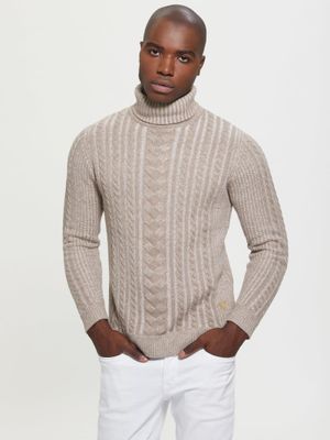 Phil Wool-Blend Cable Sweater