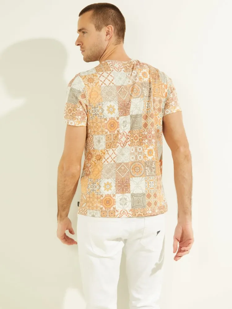 Eco Mosaic Linen Tee