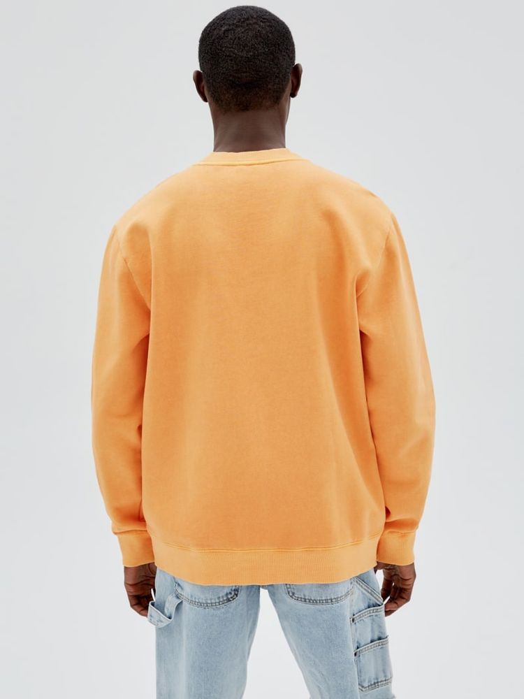 ASOS DESIGN oversized sweatshirt in bright orange