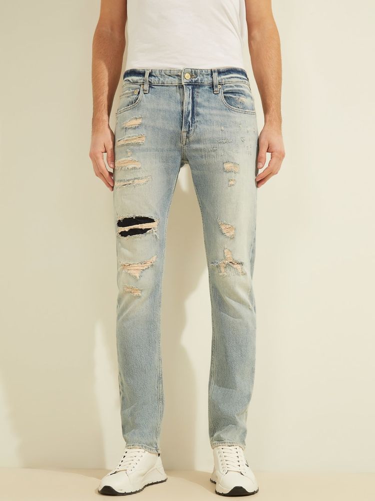 Destroyed Taper Jeans