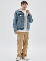 GUESS Originals Sherpa-Lined Denim Jacket