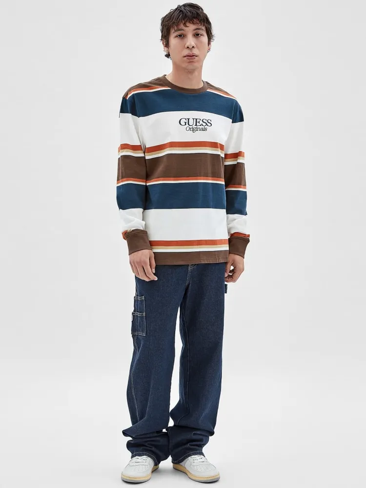 GUESS Originals Striped Long-Sleeve Tee