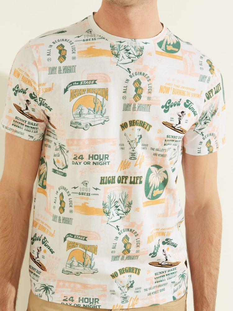 Retro Vegas Print Tee