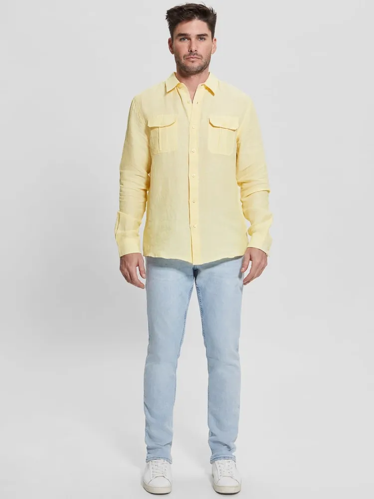 Eco Cristo Linen Military Shirt