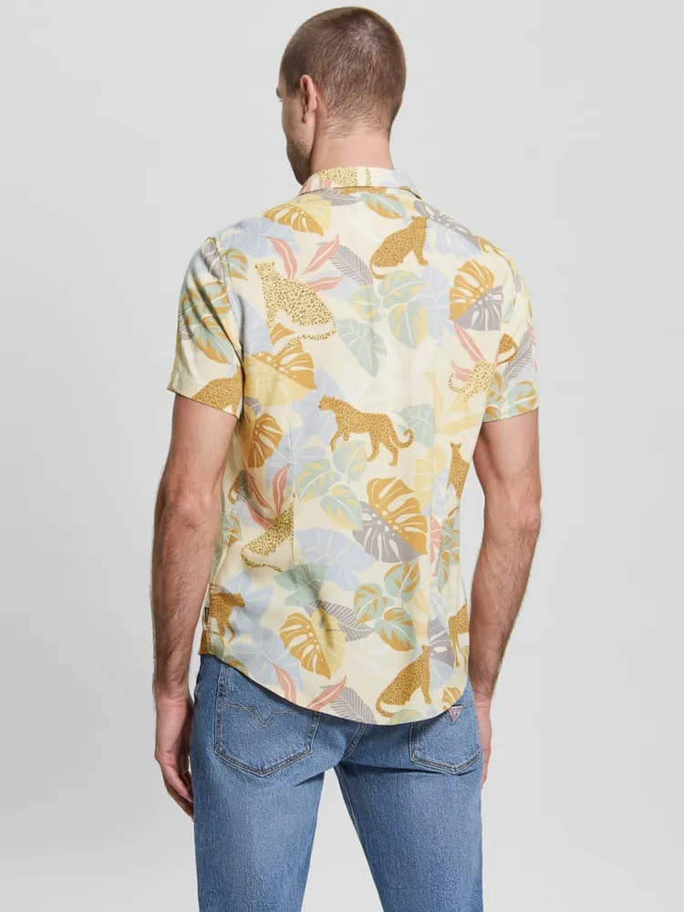 Eco Rayon Jungle Leopard Shirt