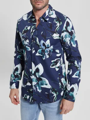 Luxe Watercolor Floral Shirt