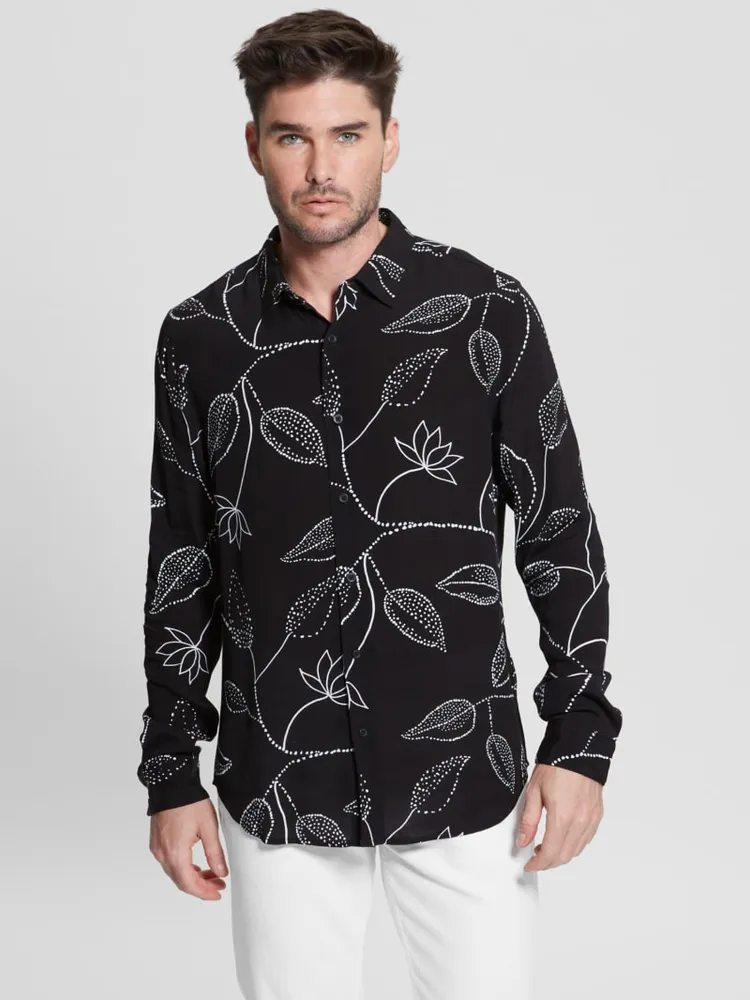 Eco Stencil Floral Shirt