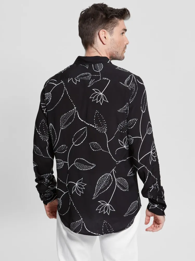 Eco Stencil Floral Shirt