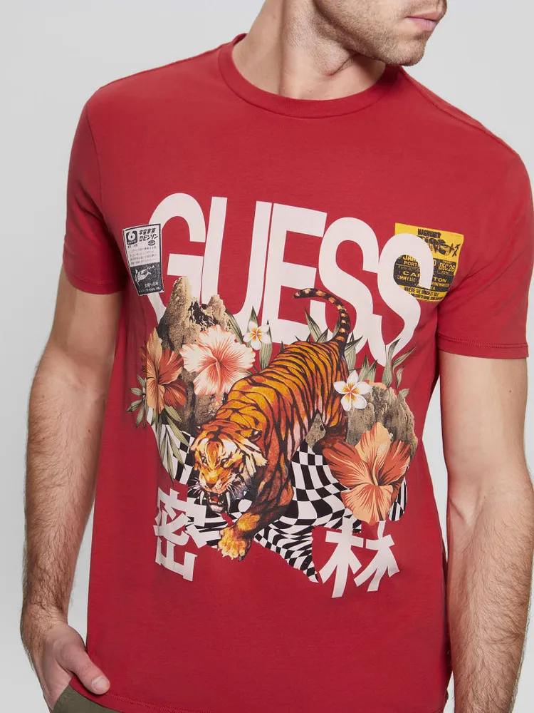 GUESS Tiger Graphic T-Shirt - Macy's