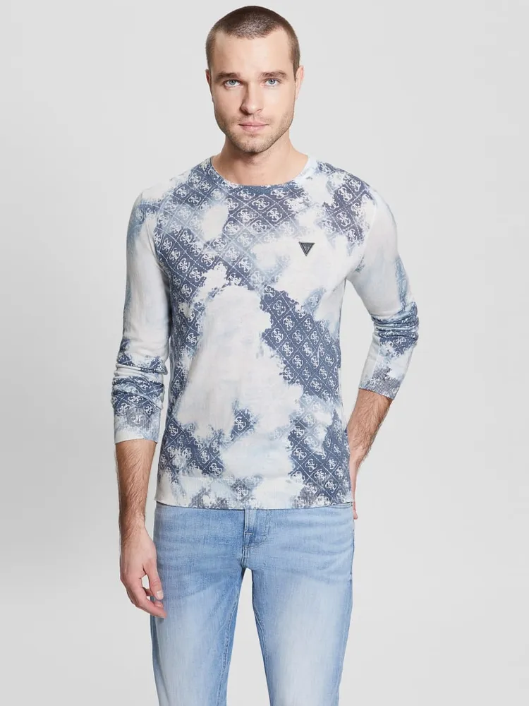 Tyson Bleach Printed Sweater