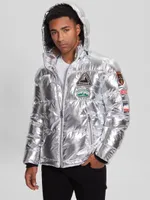 Arctic Patch Metallic Puffer Jacket