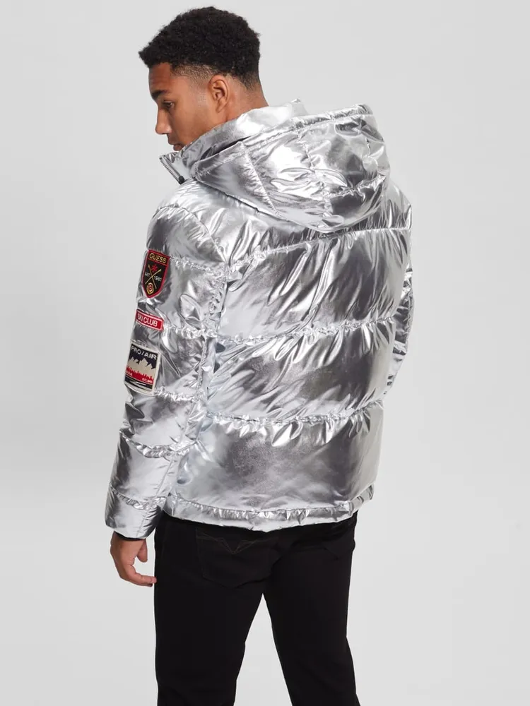 Arctic Patch Metallic Puffer Jacket