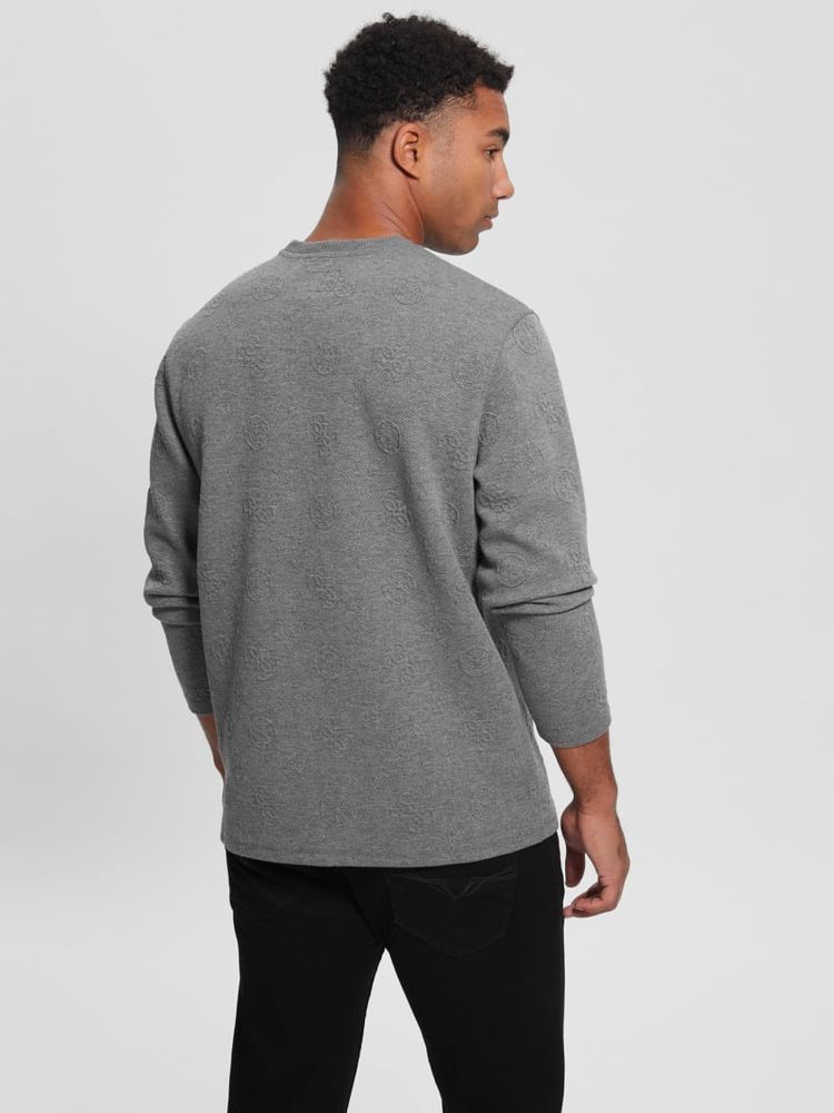 Eco Logo Jacquard Long-Sleeve Tee