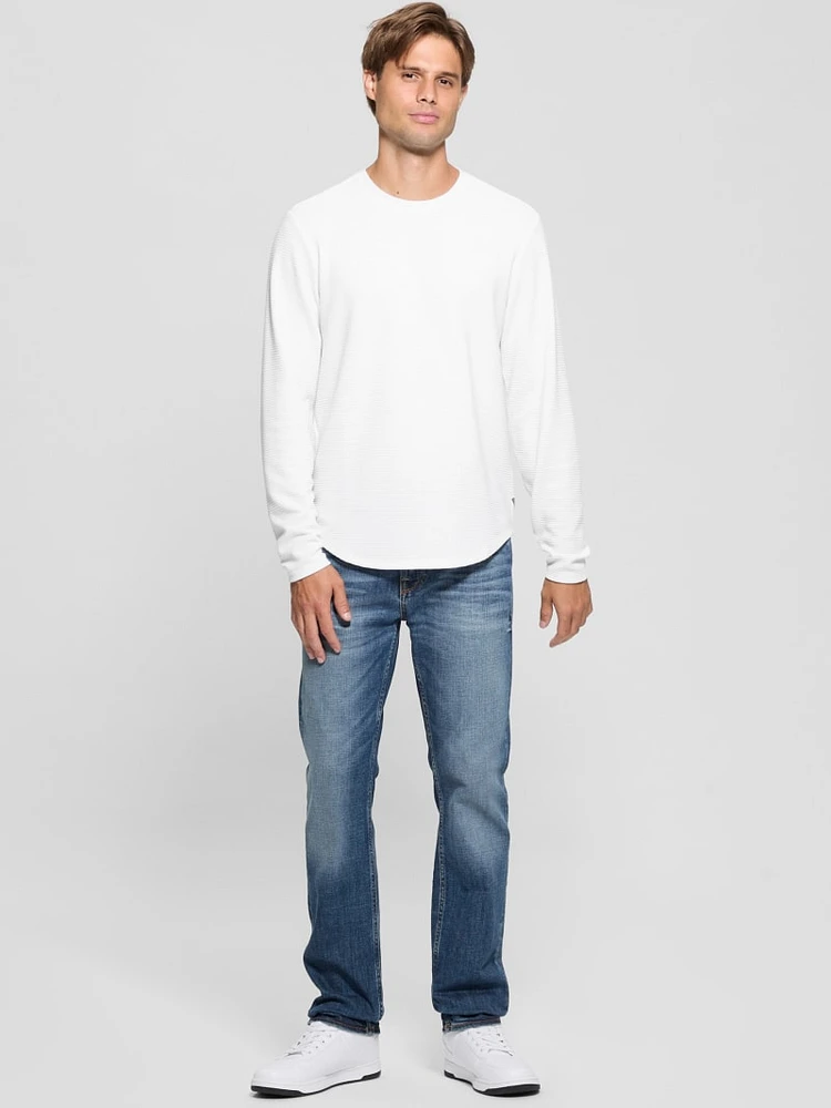 Textured Long-Sleeve Tee