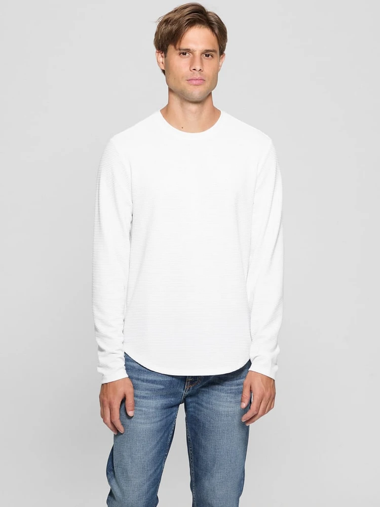 Textured Long-Sleeve Tee