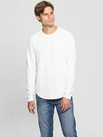 Textured Long-Sleeve Tee