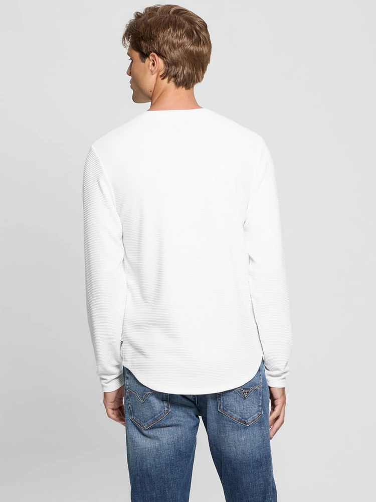Textured Long-Sleeve Tee