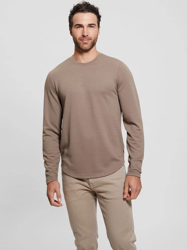 Textured Long-Sleeve Tee