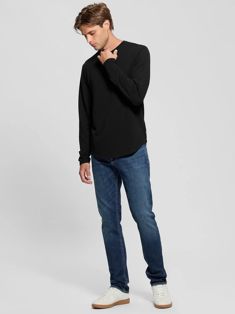 Textured Long-Sleeve Tee