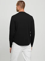 Textured Long-Sleeve Tee