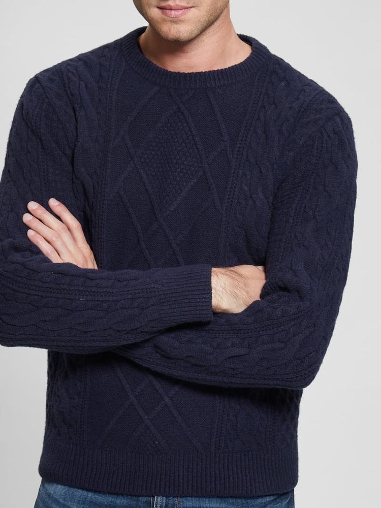 GUESS Eco Cable-Knit Sweater