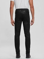 Tapered Moto Jeans