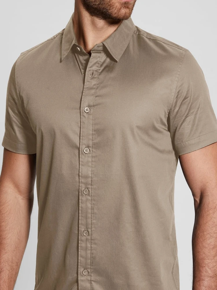 Luxe Stretch Short-Sleeve Shirt