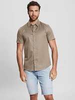 Luxe Stretch Short-Sleeve Shirt