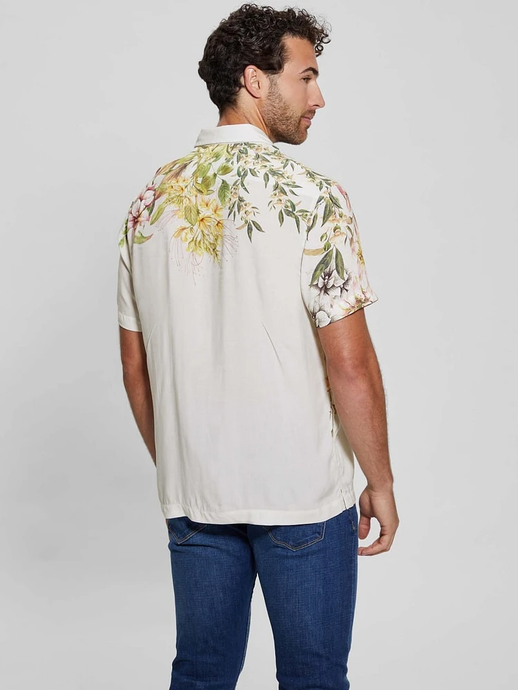 Eco Rayon Floral Hawk Shirt