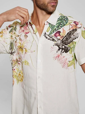 Eco Rayon Floral Hawk Shirt