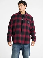 Plaid Long-Sleeve Pocket Shirt