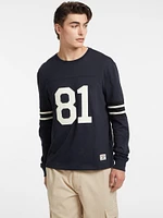 Number 81 Striped Long-Sleeve Tee