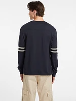 Number 81 Striped Long-Sleeve Tee