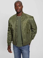 Ace Satin Hawk Flight Jacket