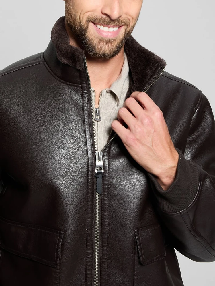 Ryder Bonded Faux-Leather Jacket