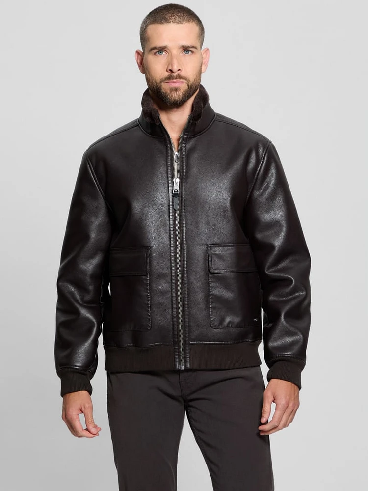 Ryder Bonded Faux-Leather Jacket