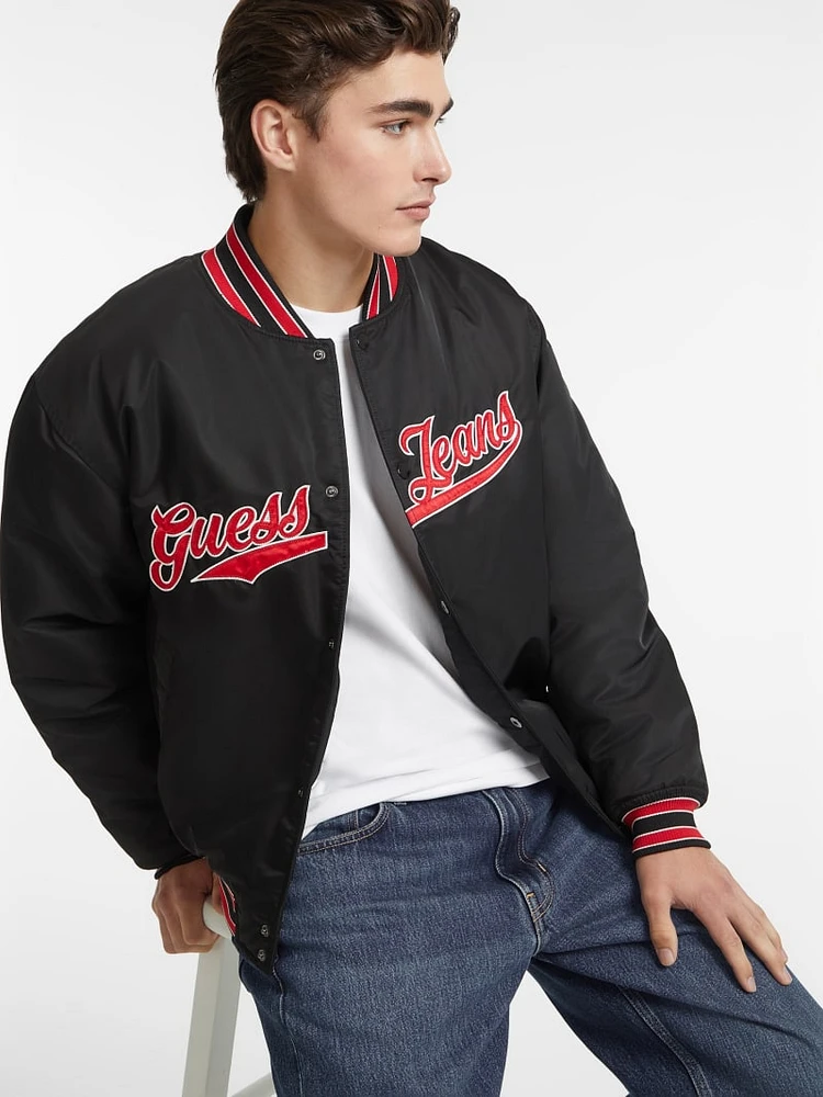 Script Patch Varsity Jacket