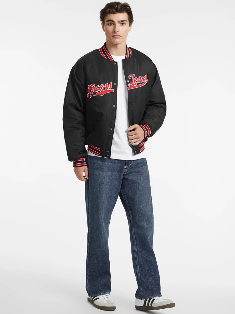 Script Patch Varsity Jacket