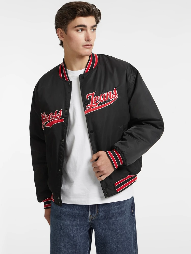 Script Patch Varsity Jacket