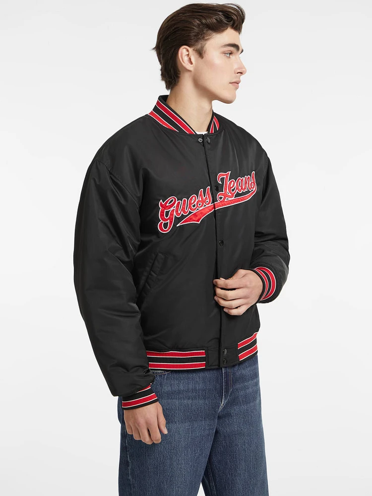 Script Patch Varsity Jacket