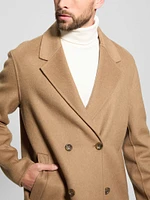 Wool-Blend Double-Breasted Coat