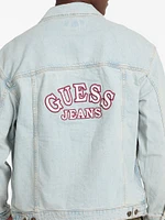 Oversized Logo Denim Trucker Jacket