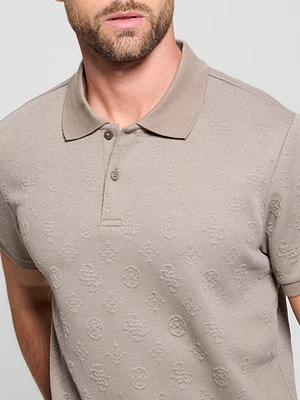 Peony Jacquard Polo