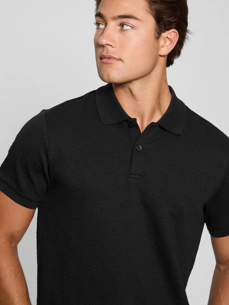 Peony Jacquard Polo