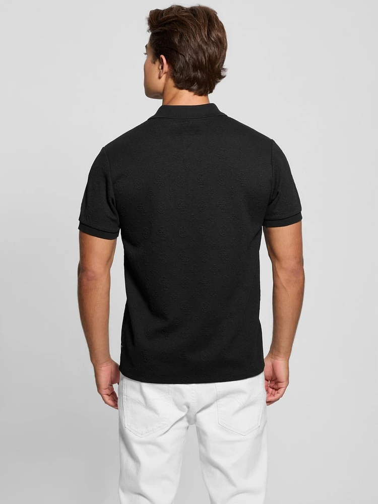 Peony Jacquard Polo