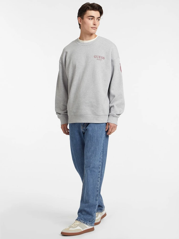 Macro Logo Crewneck Sweatshirt