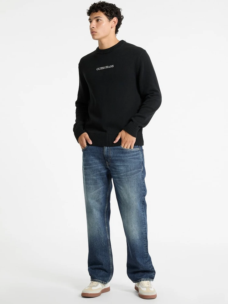 Embroidered Logo Sweater