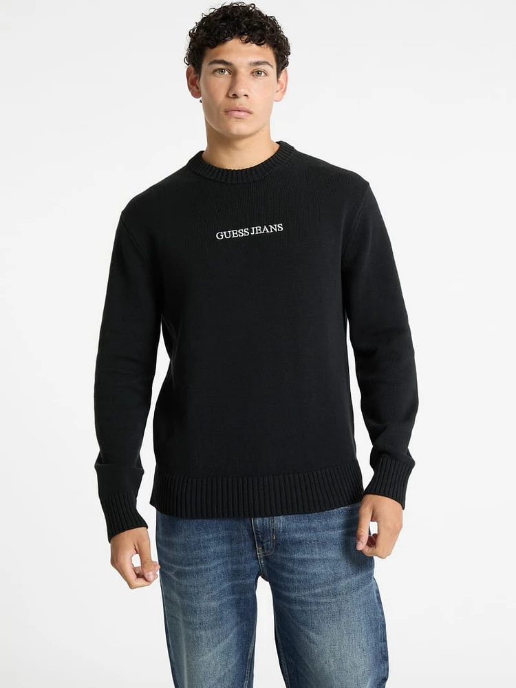 Embroidered Logo Sweater